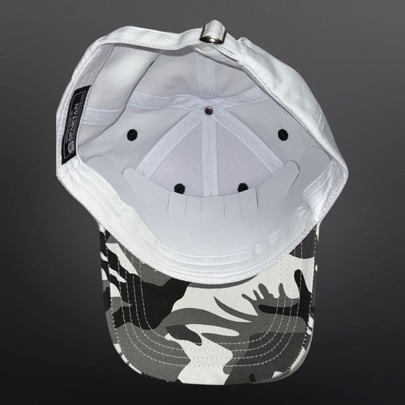 New Mn Wild Spartan Black & White Camo Adjustable Hat Cap - Picture 2 of 5